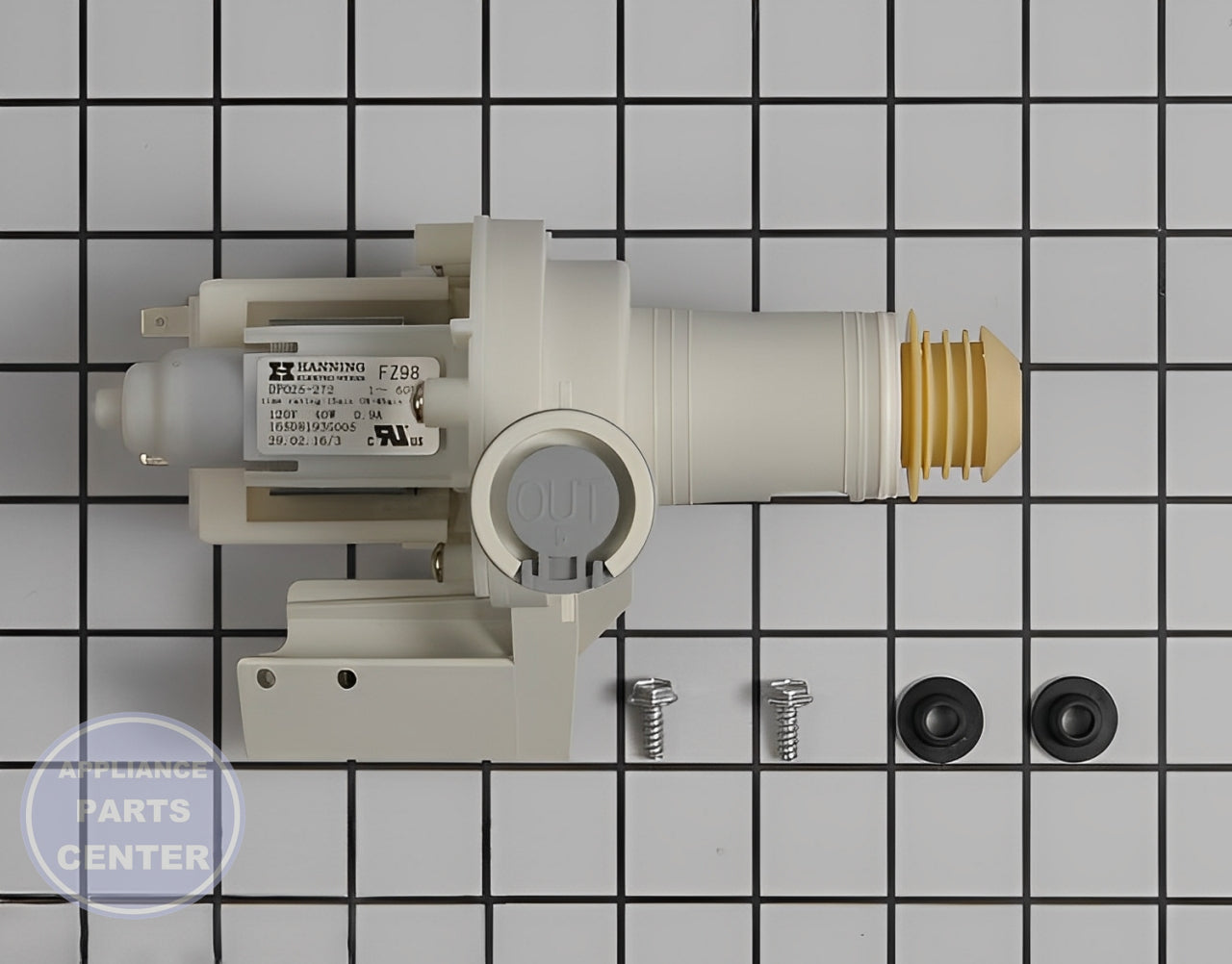 GE DISHWASHER DRAIN PUMP KIT WD26X22719 - Installation in GEN Dishwasher showing key mounting points