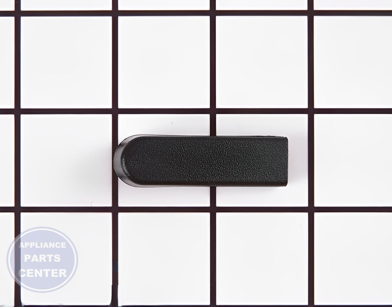 GE LATCH KNOB WD9X351 - Detailed view of knob dimensions