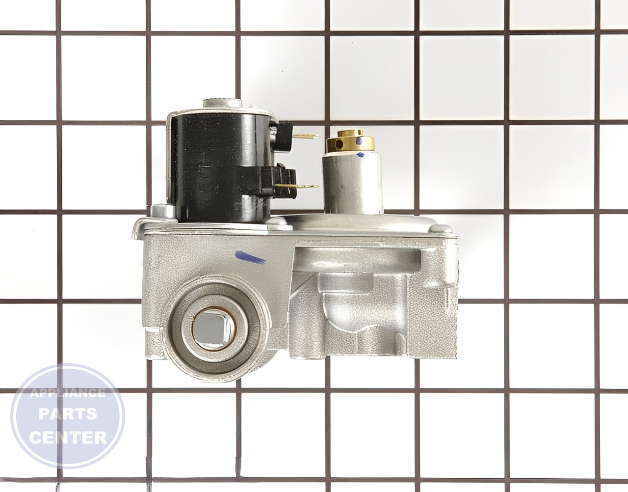 GE GAS VALVE WE14X215 - Installation in GEN Dryer model displaying key mounting points
