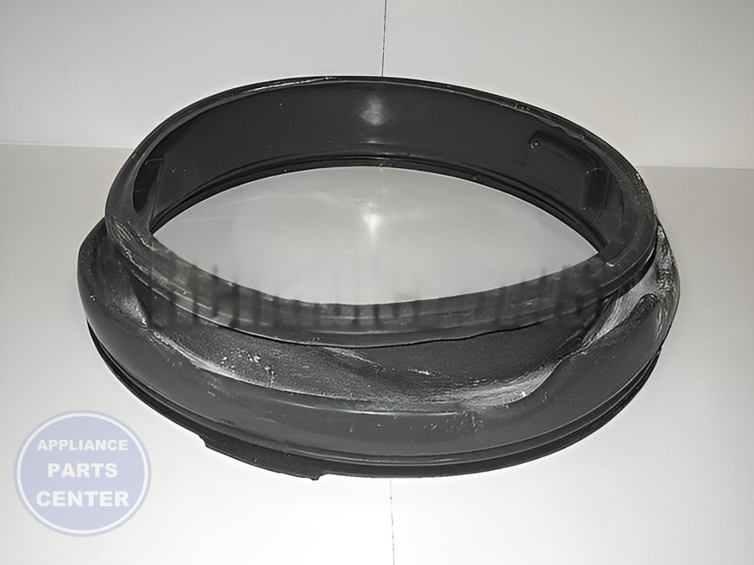 GE DOOR BOOT SEAL GASKET WH08X10049 - Side view with precise measurements
