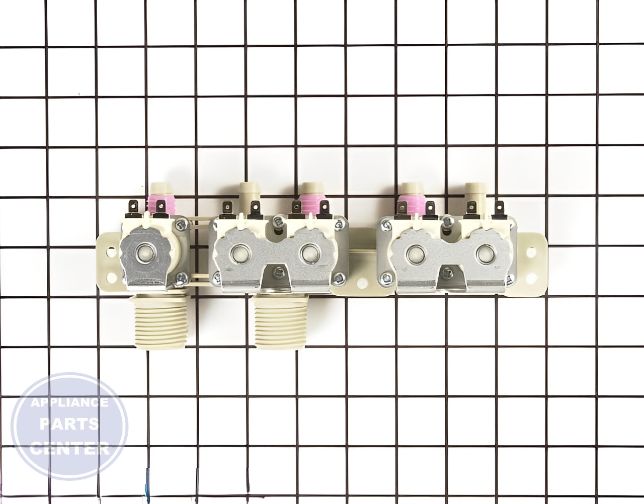 Water Inlet Valve WH13X10017 - Side view with precise measurements