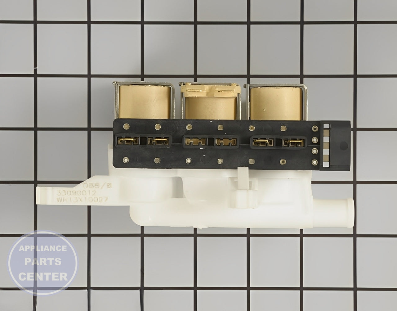 Water Inlet Valve WH13X10027 - Detailed view of valve & float assembly