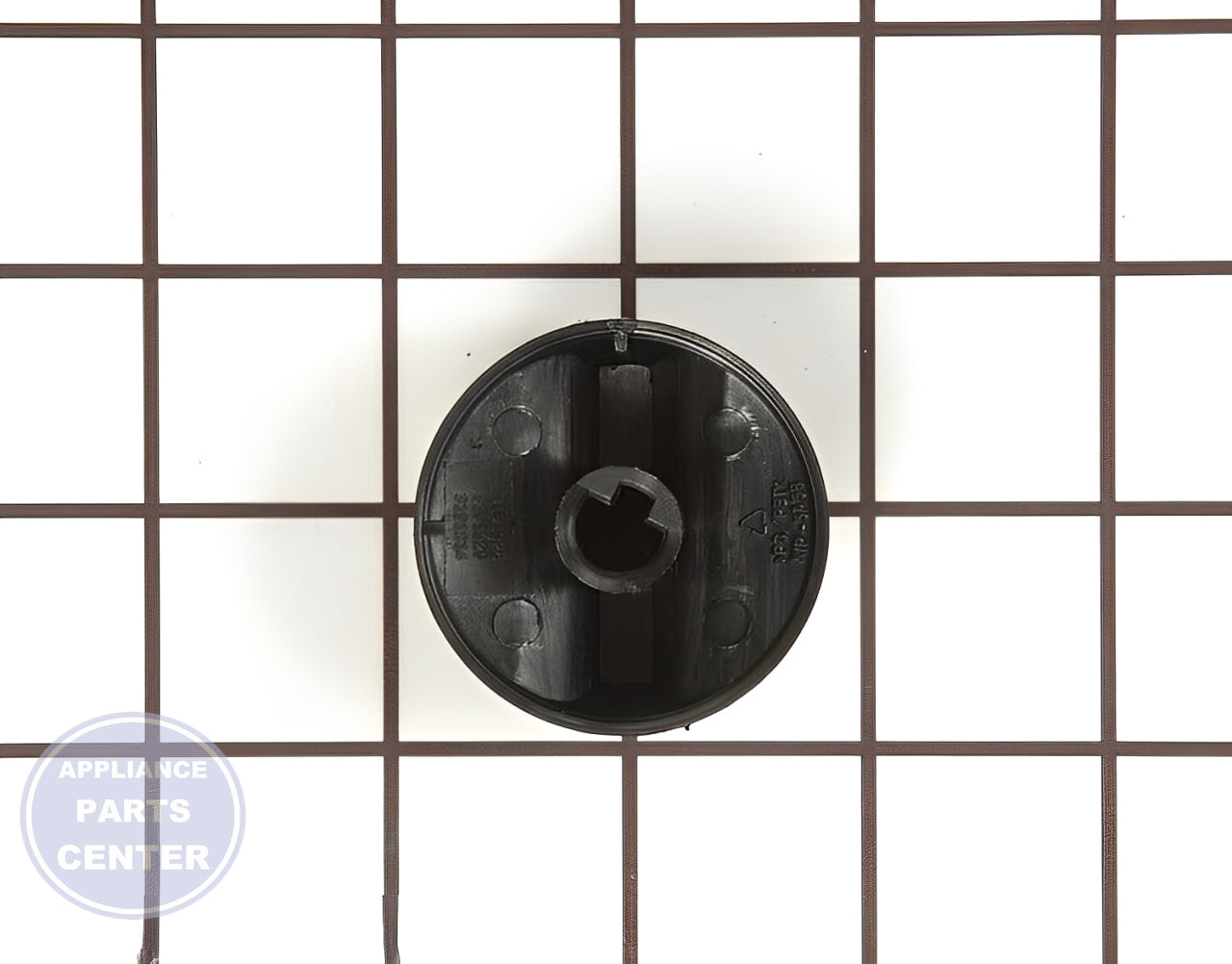 WHIRLPOOL CONTROL KNOB WP3191328 - Side view with precise measurements
