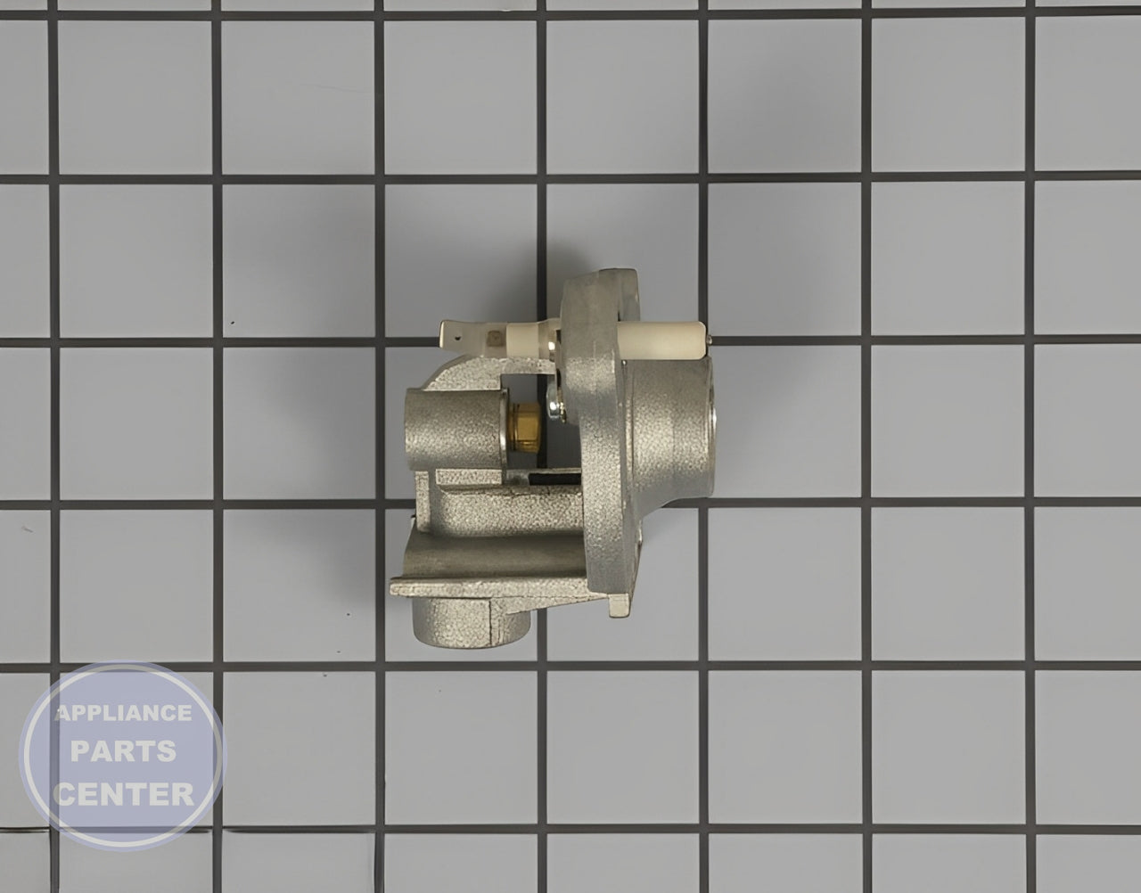 WHIRLPOOL HOLDER WP74007961 - Side view with gas burner measurements