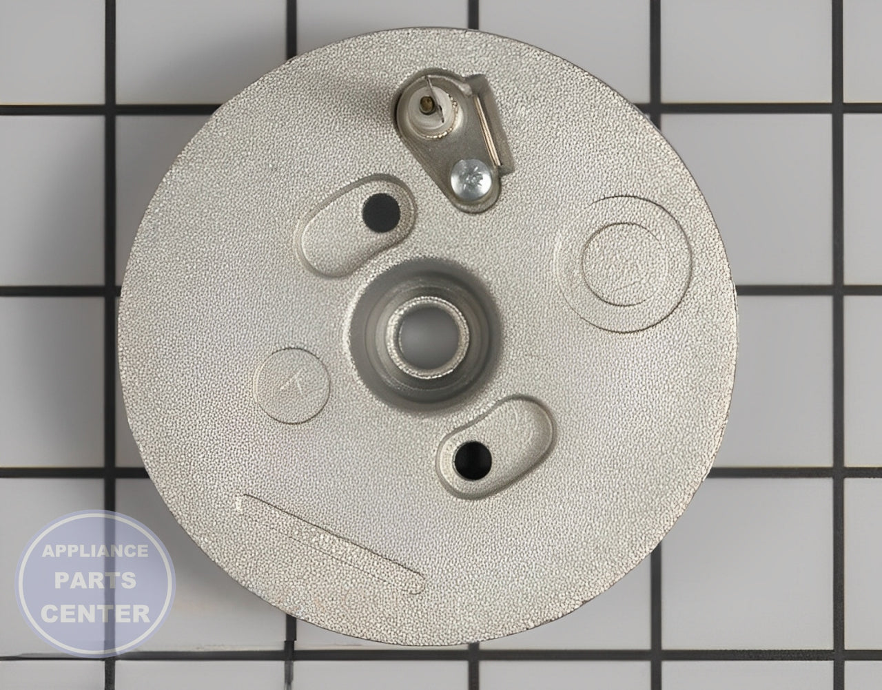 WHIRLPOOL BURNER TOP WP7505P339-60 - Side view with compatible measurements