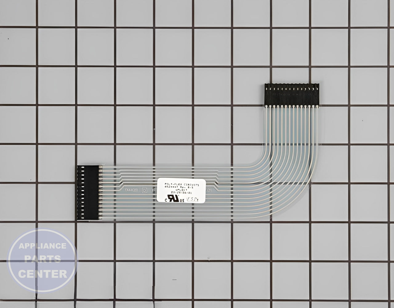 Whirlpool Ribbon Connector WP8524447 - Main view showing secure wire connection for Whirlpool, Kenmore, KitchenAid, and Ikea dishwashers