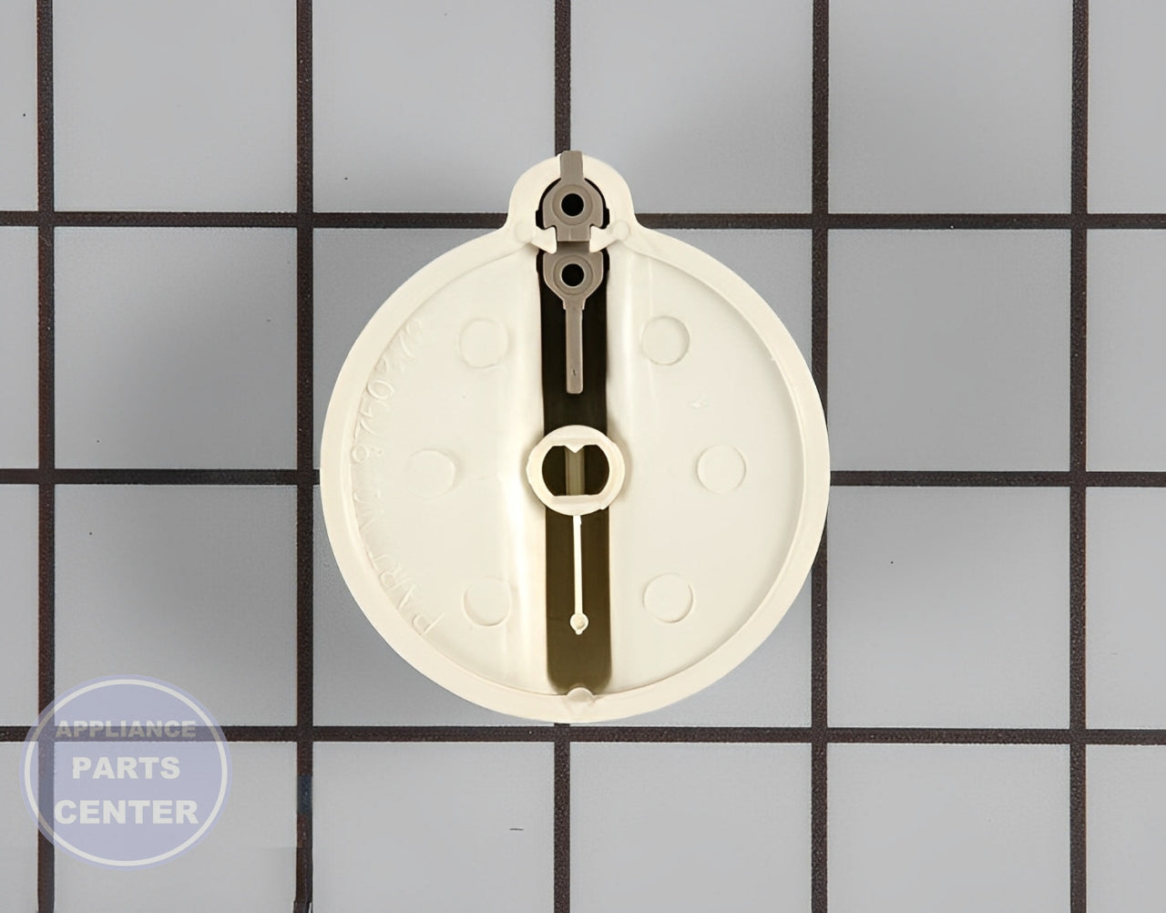 Control Knob WP9750372FC - Side view with 2-inch diameter