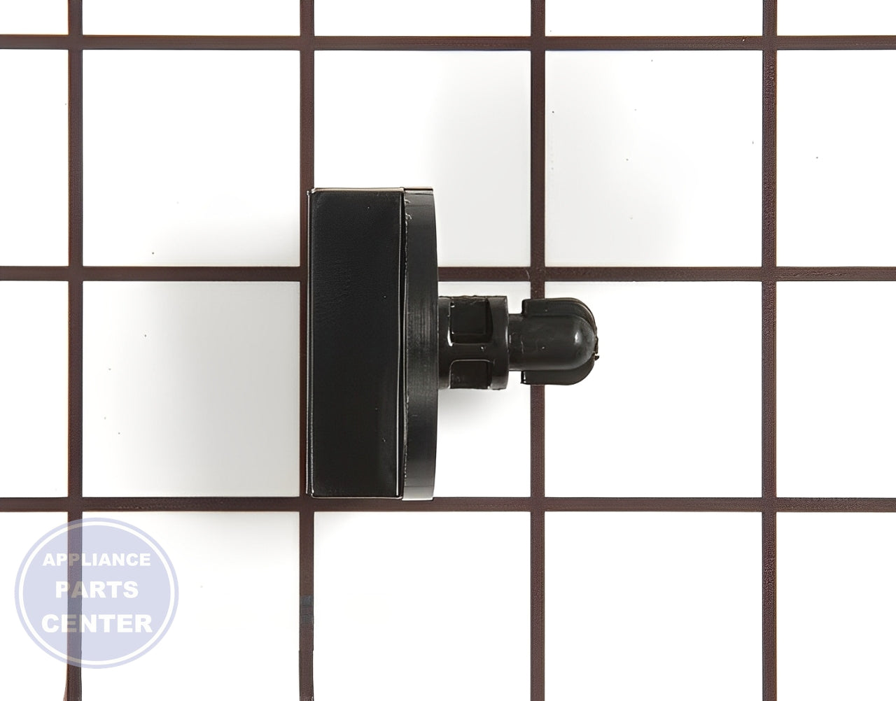 WHIRLPOOL COMPACTOR SWITCH KNOB WP9870487 - Side view with precise measurements