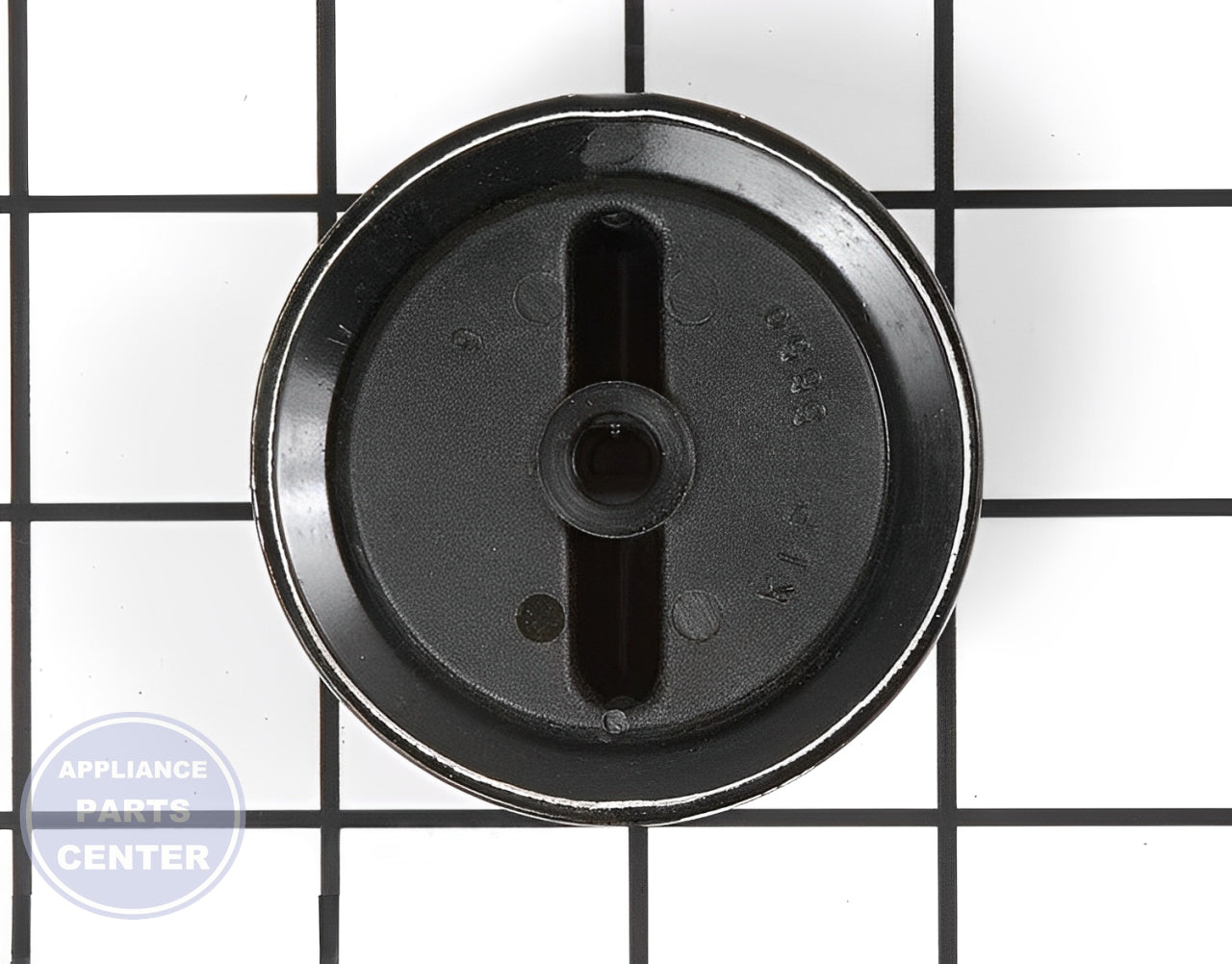 WHIRLPOOL CONTROL KNOB WPD8598001 - Side view with precise measurements