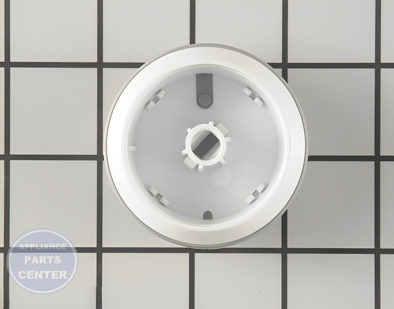 WHIRLPOOL KNOB WPW10110027 - Side view with precise control specifications
