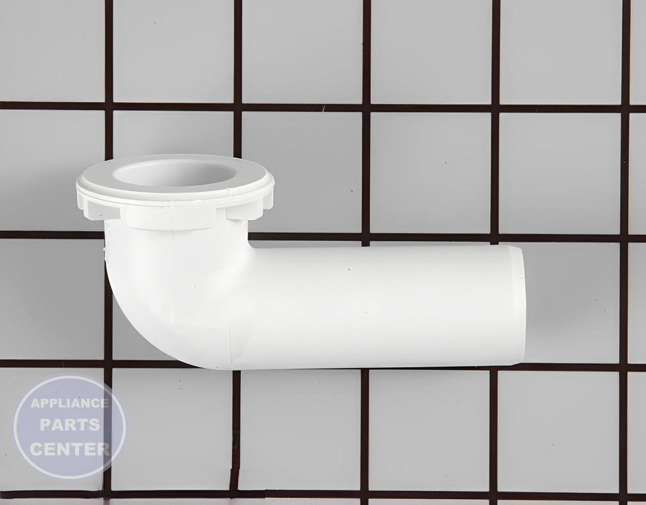 WHIRLPOOL ELBOW CONNECTOR WPW10116738 - Main view showing secure hose connection for WPL Washing Machine and Washer/Dryer Combo
