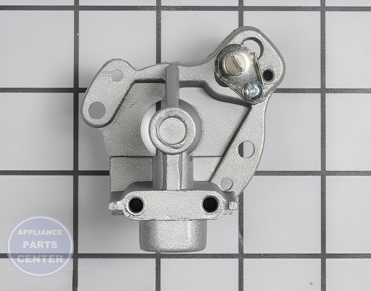 WHIRLPOOL ORIFICE HOLDER WPW10128450 - Side view with precise gas flow measurement