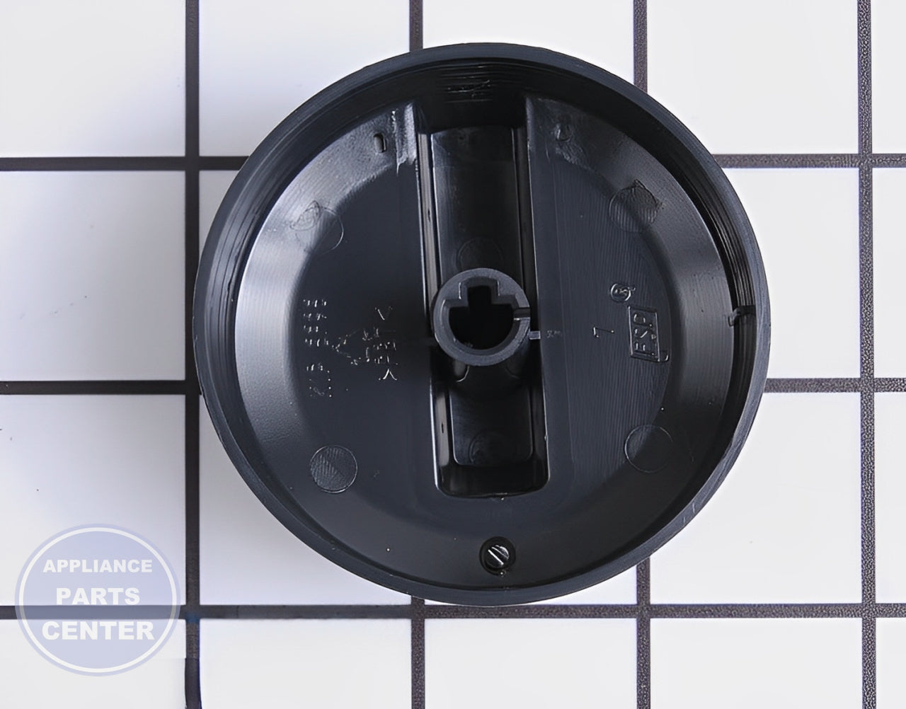 WHIRLPOOL KNOB WPW10134131 - Side view with precise measurements