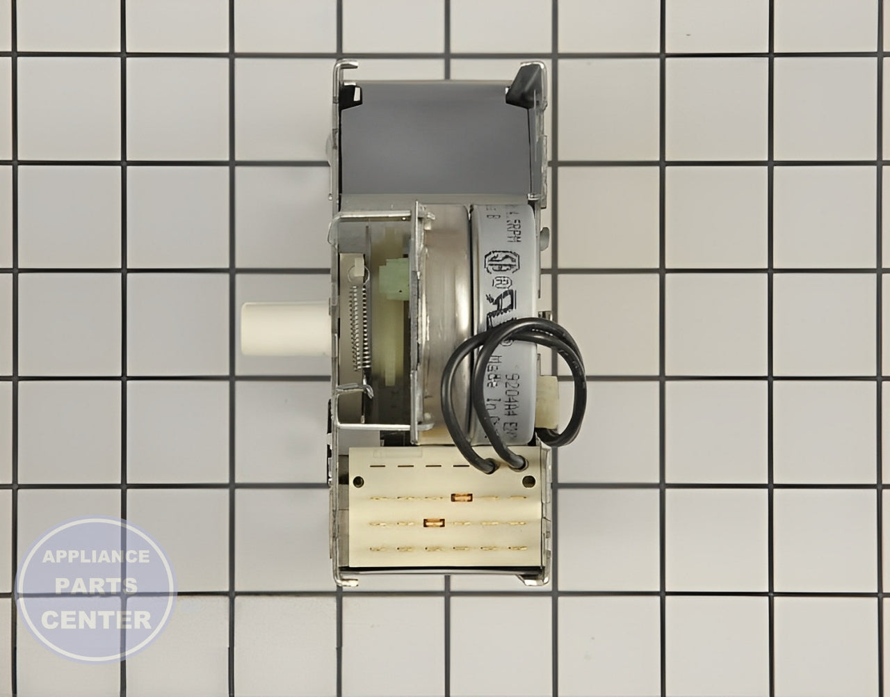 TIMER WPW10199587 - Side view with circuit board and timer specifications