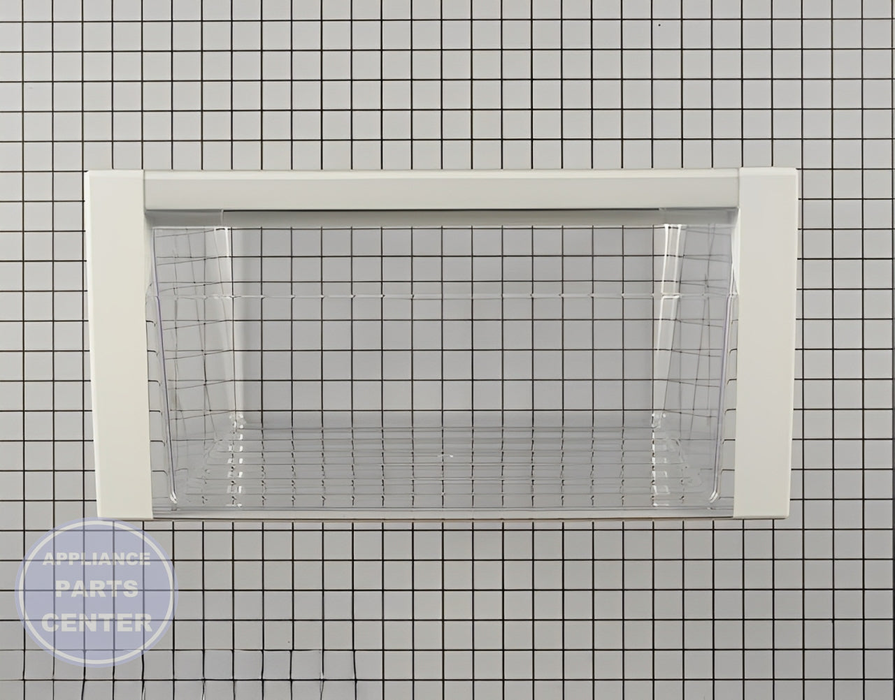 Crisper Drawer WPW10256812 - Side view with 16.5" width, 14.5" depth, and 7" height