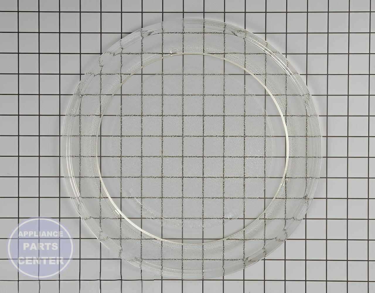 Amana Glass Tray WPW10267856 - Main view showing durable construction for Amana, Whirlpool, KitchenAid models
