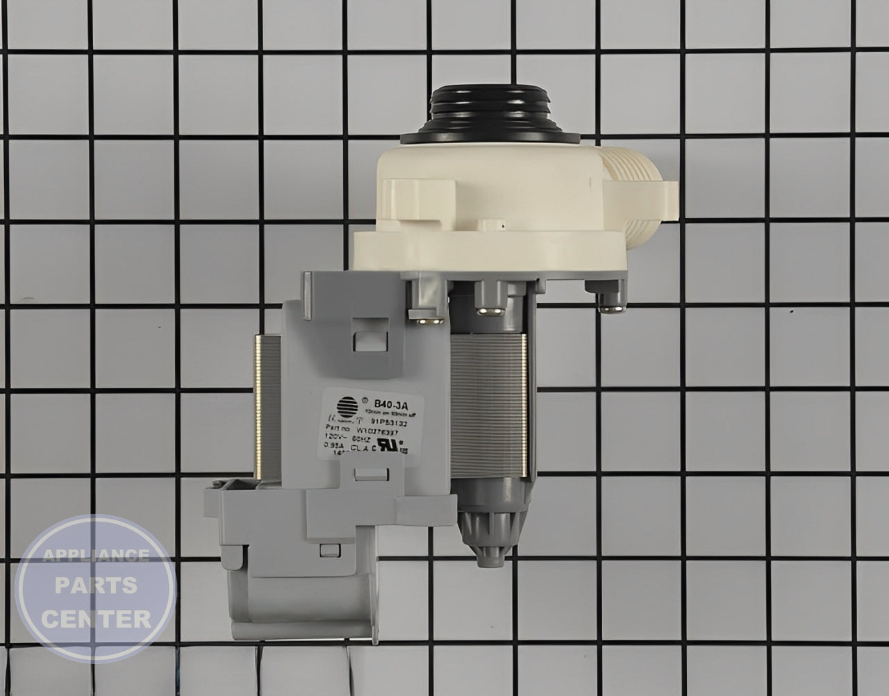 WHIRLPOOL WATER PUMP WPW10276397 - Main view showing high flow rate for WPL Washing Machine models