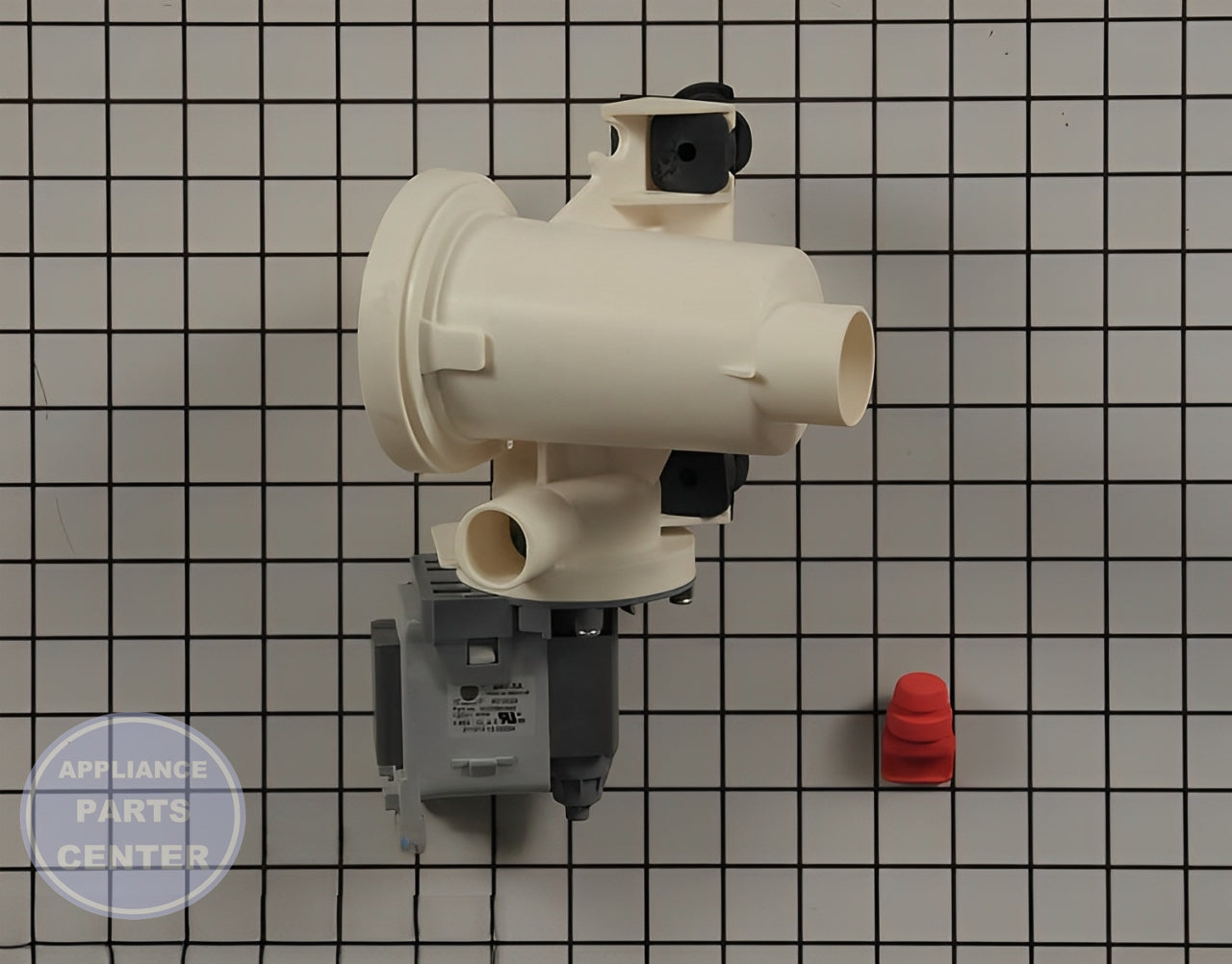 WHIRLPOOL WATER PUMP WPW10391443 - Side view with compact design
