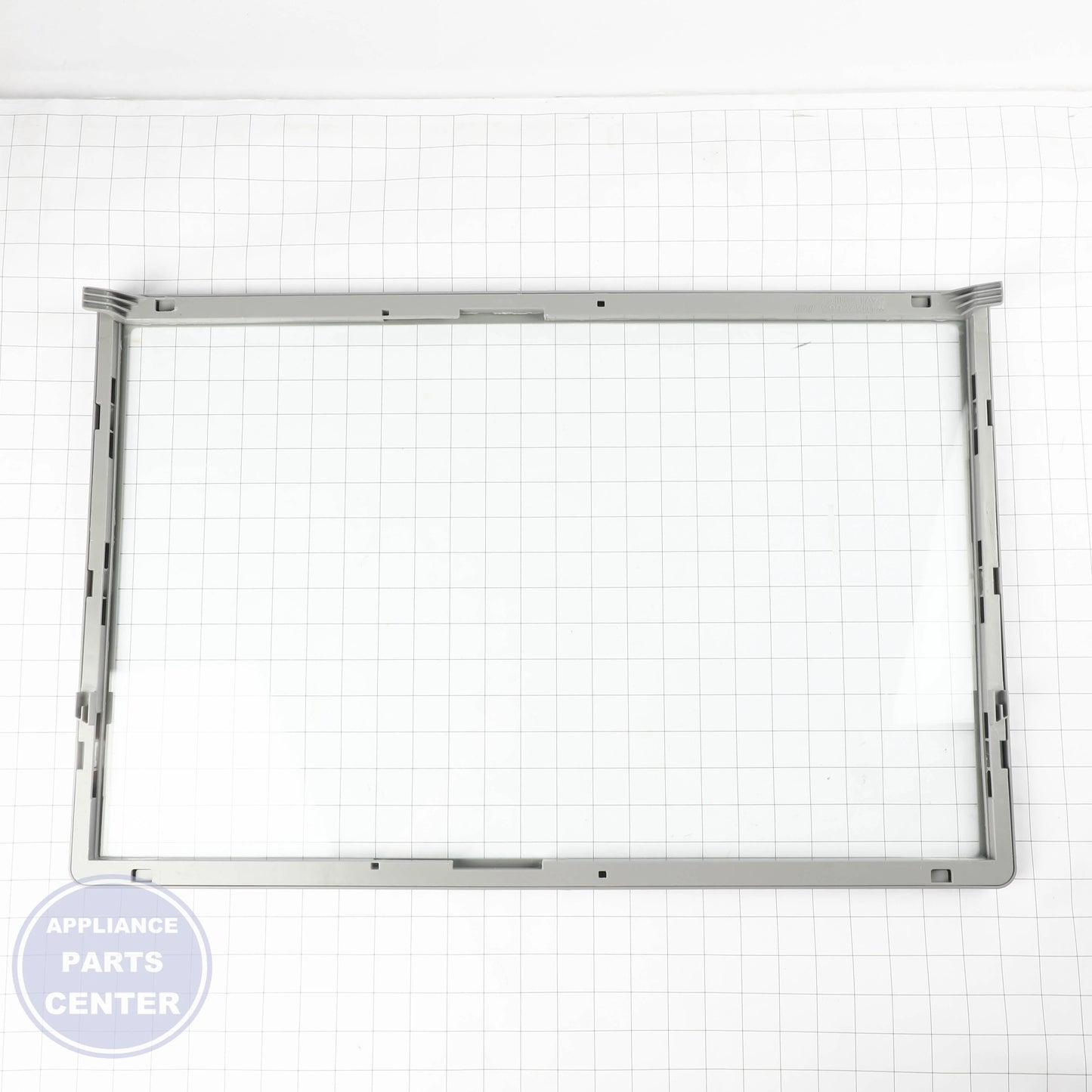 Whirlpool SHELF-GLAS WPW10704017 - Installation in Maytag model showing key mounting points