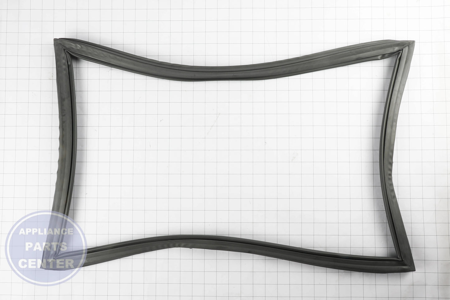 GEH FREEZER DOOR GASKET DORIAN GRAY WR14X31068 - Installation in GEH model showing key mounting points