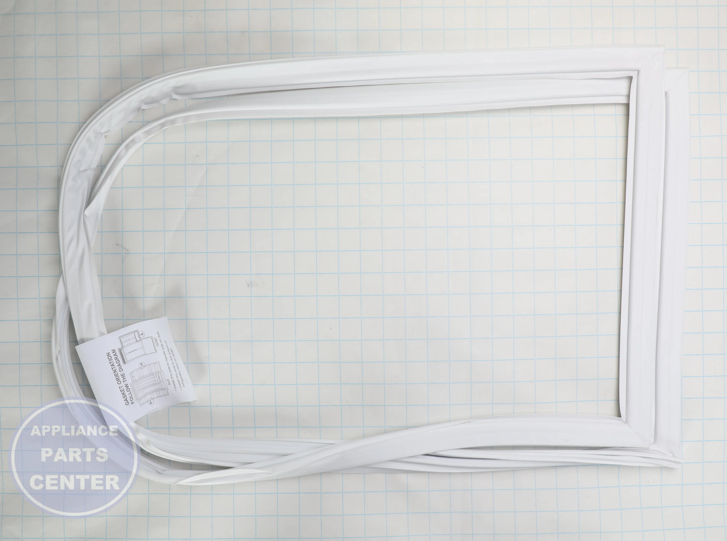 GEH GASKET AND LABEL ASM SXS WR14X43129 - Installation in GEH model showcasing key mounting points