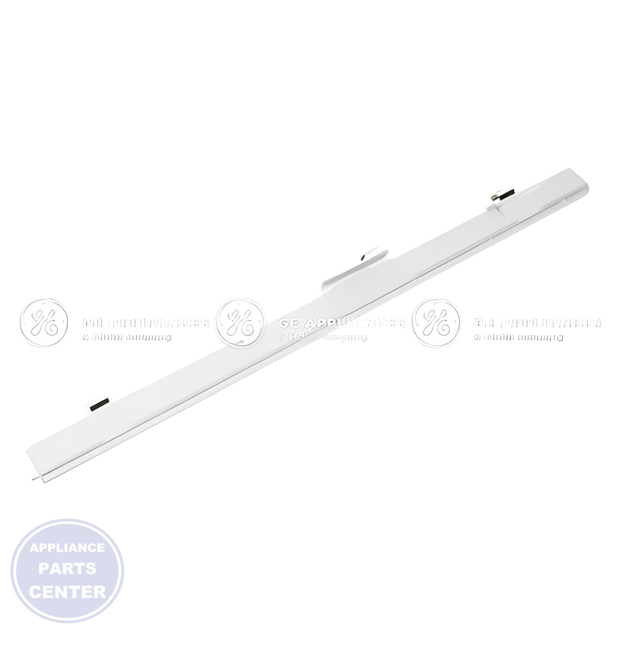 GE REFRIGERATOR ARTICULATING MULLION ASSEMBLY WR17X25027 - Installation in specific model showing key mounting points
