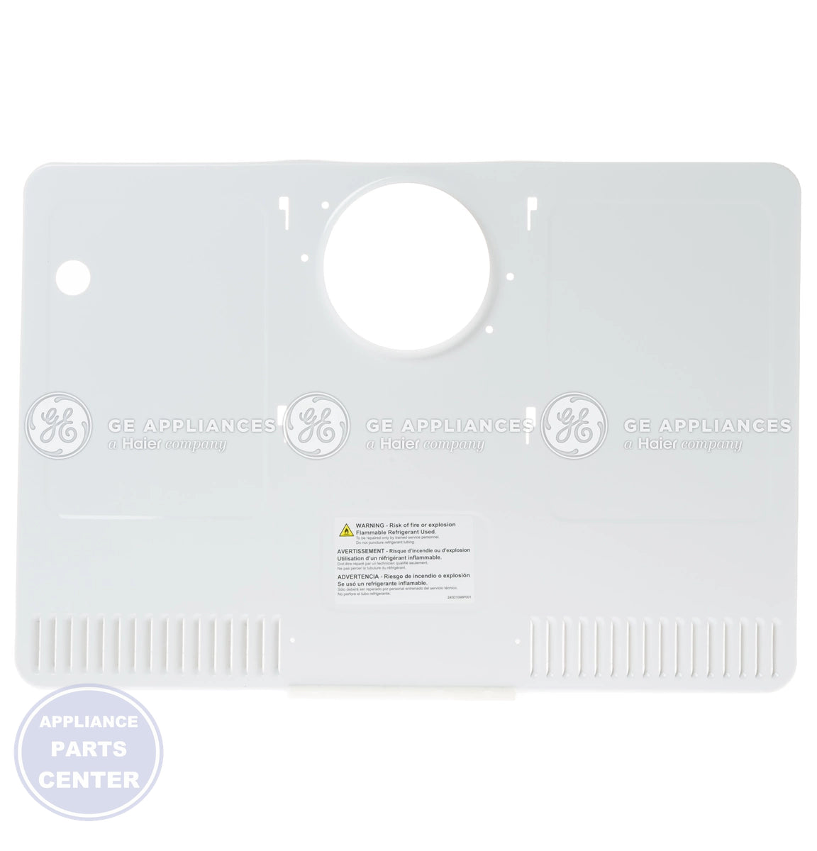 GEH EVAPORATOR COVER WR17X33511 - Main view showing secure fit for specific models