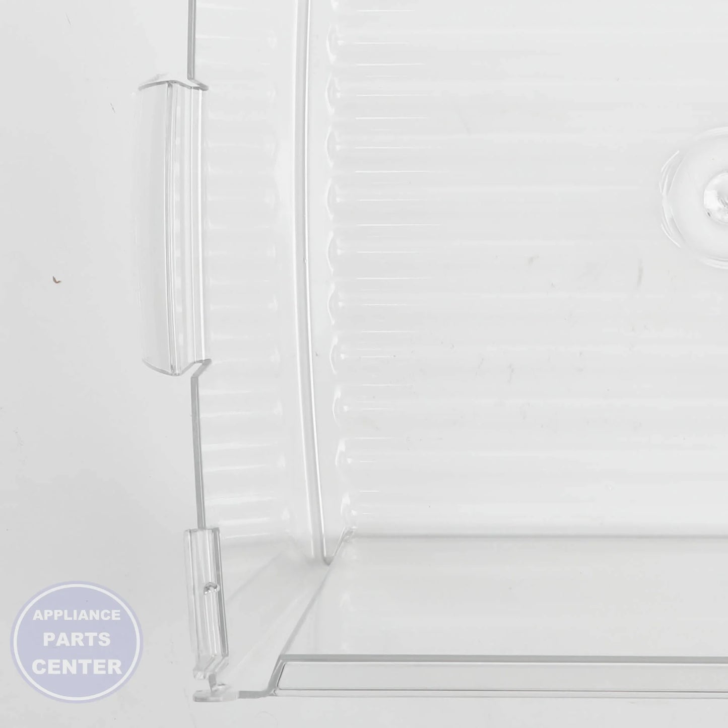 GEH REFRIGERATOR VEGETABLE PAN WR32X10837 - Installation in GEH model showcasing easy mounting points