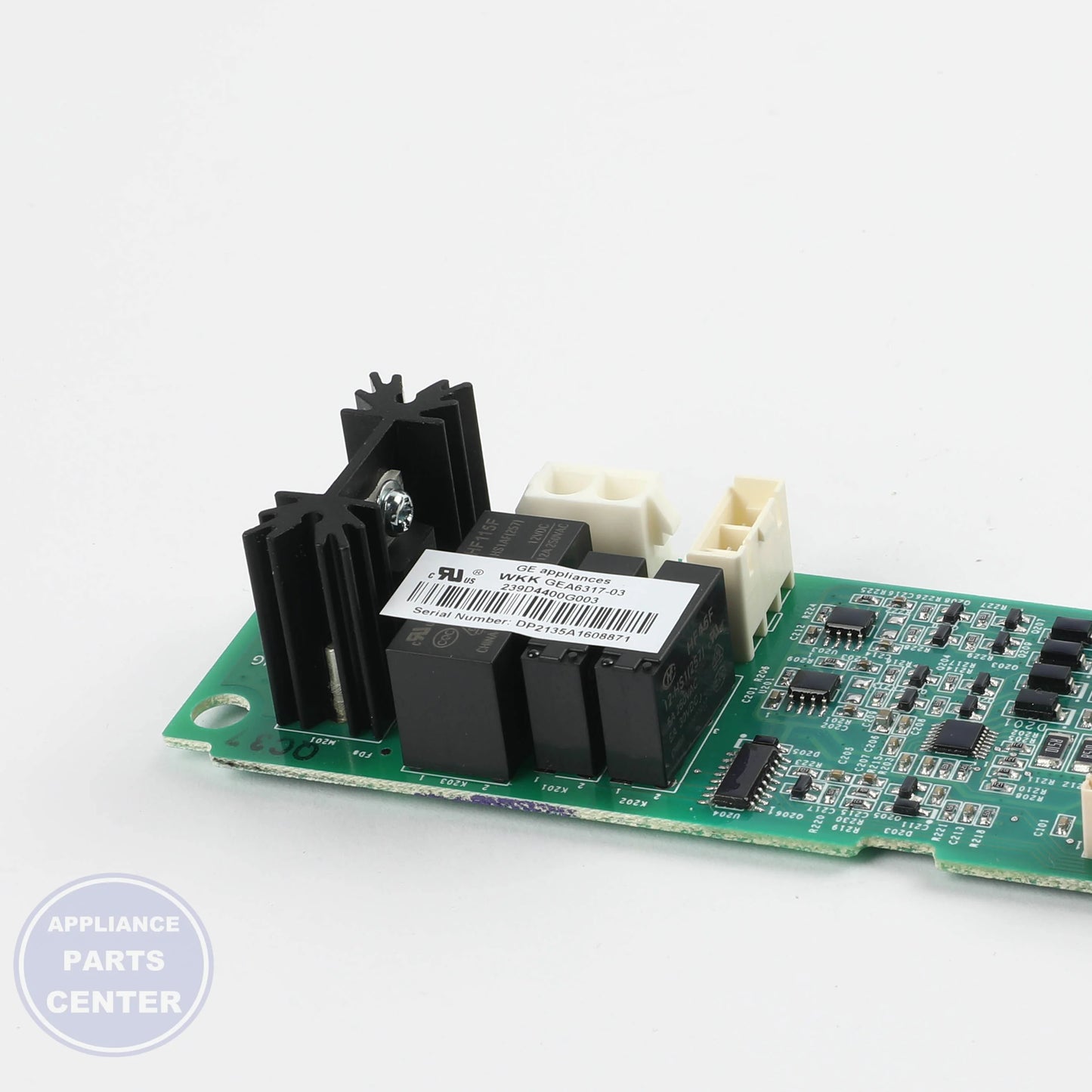 GEH PCB ASM FEATURE BOARD WR55X26546 - Installation in GEH model showing mounting points