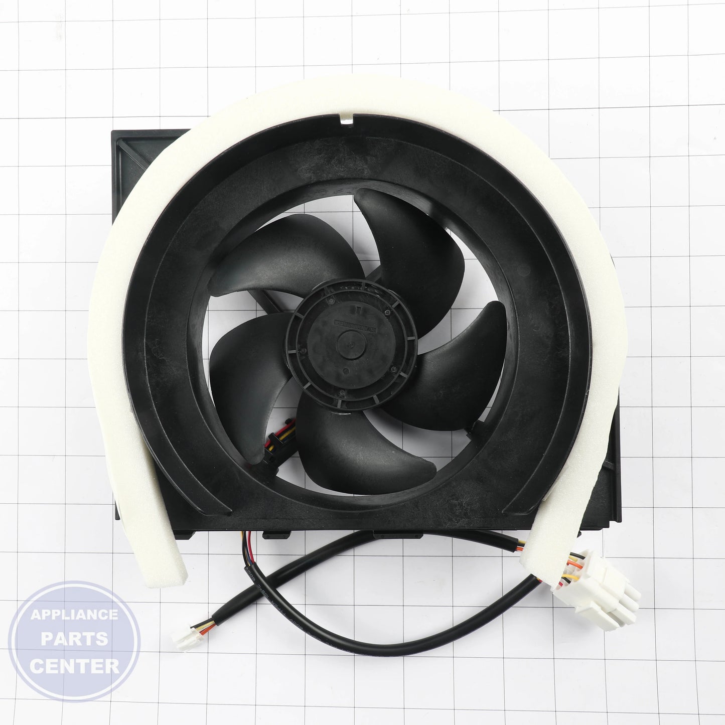 GEH FAN GASKET ASSEMBLY WR60X37209 - Installation in GEH model showing key mounting points
