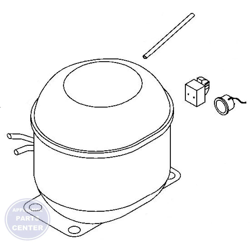 GEH COMPRESSOR REPL KIT WR87X10112 - Main view showing sealed system replacement for GEH Refrigerator