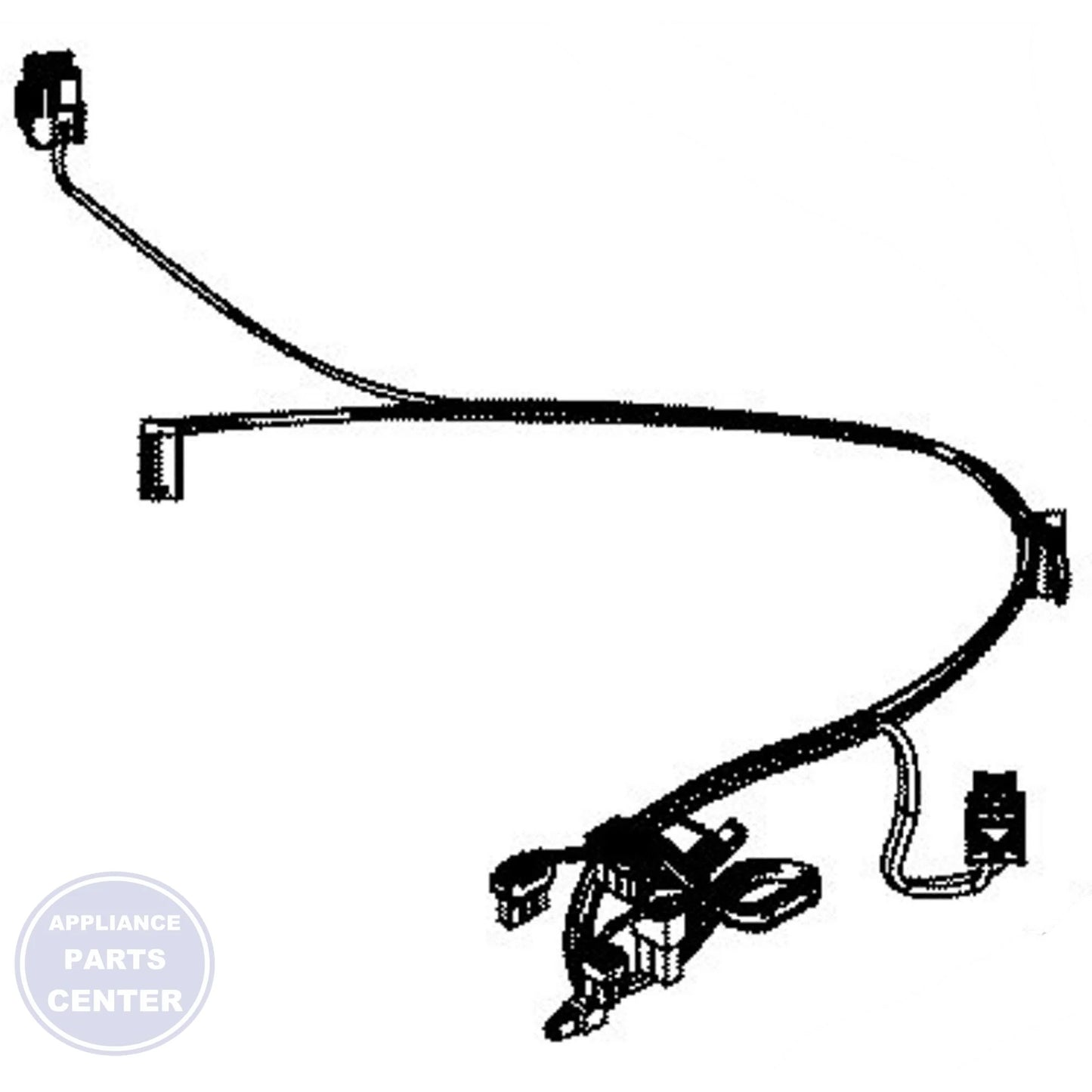 GE AC HARNESS WD21X32678 - Main view showing secure wire connection for GEN Dishwasher models