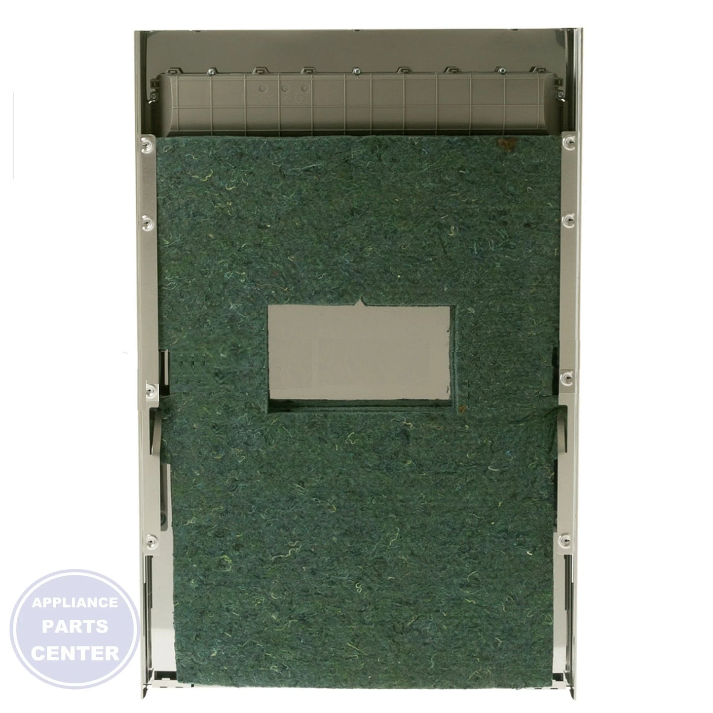 GE DISHWASHER STAINLESS STEEL OUTER DOOR PANEL WD27X24686 - Detailed view of stainless steel material