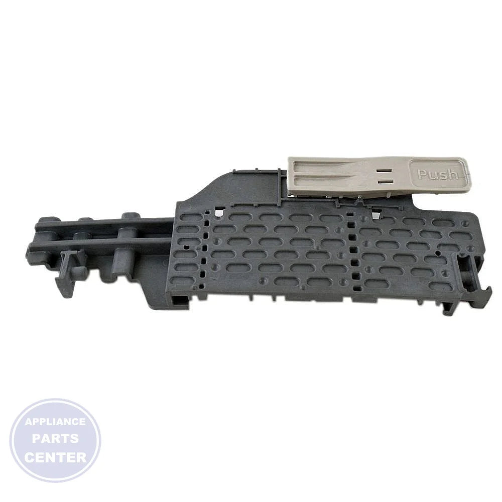 GE DISHWASHER UPPER RACK BRACKET ASSEMBLY WD12X20109 - Main view showing crucial support for GEN models