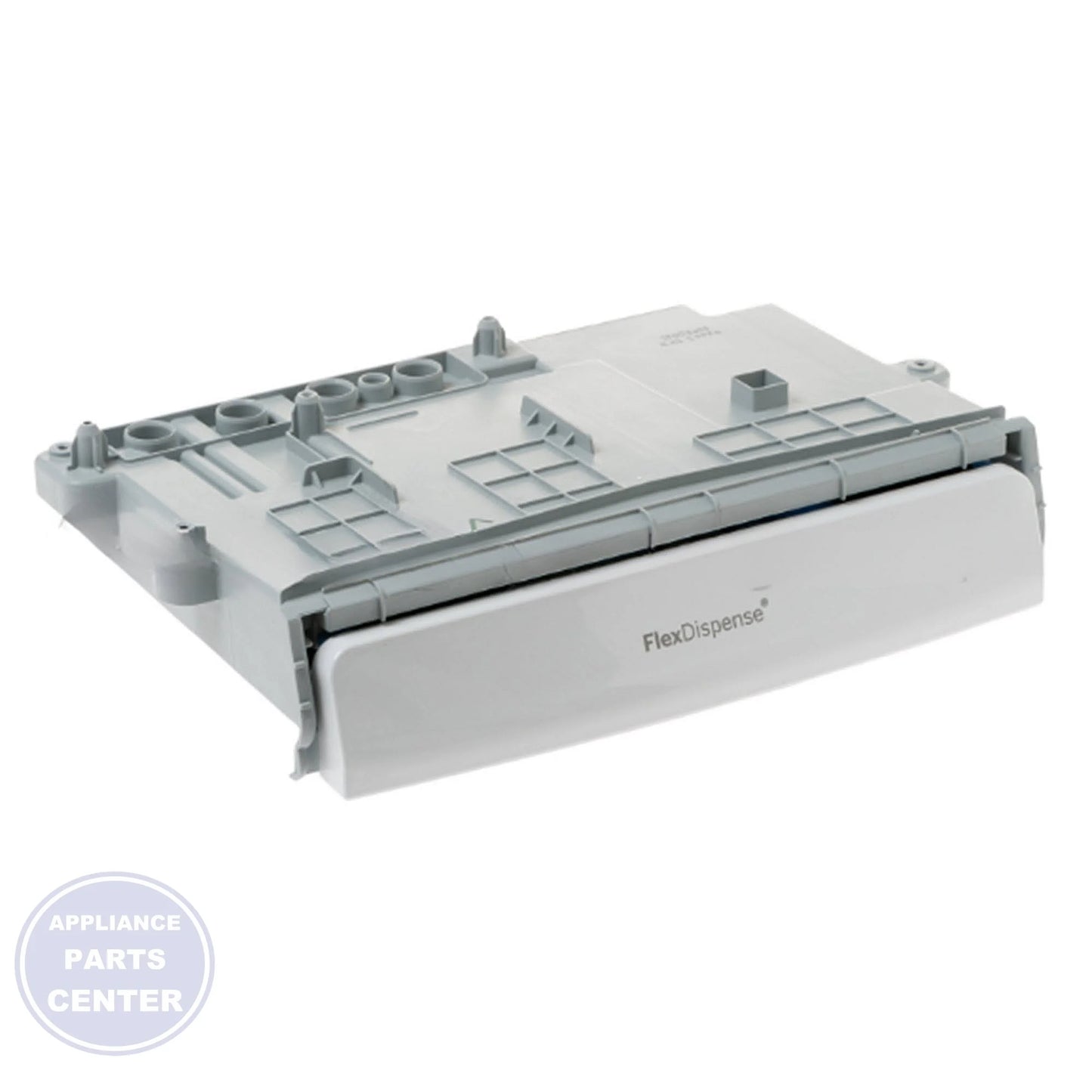 GE DISPENSER BOX AND DRAWER FOR LE/PR WH42X34997 - Main view showing precise liquid dispensing for GE washing machines