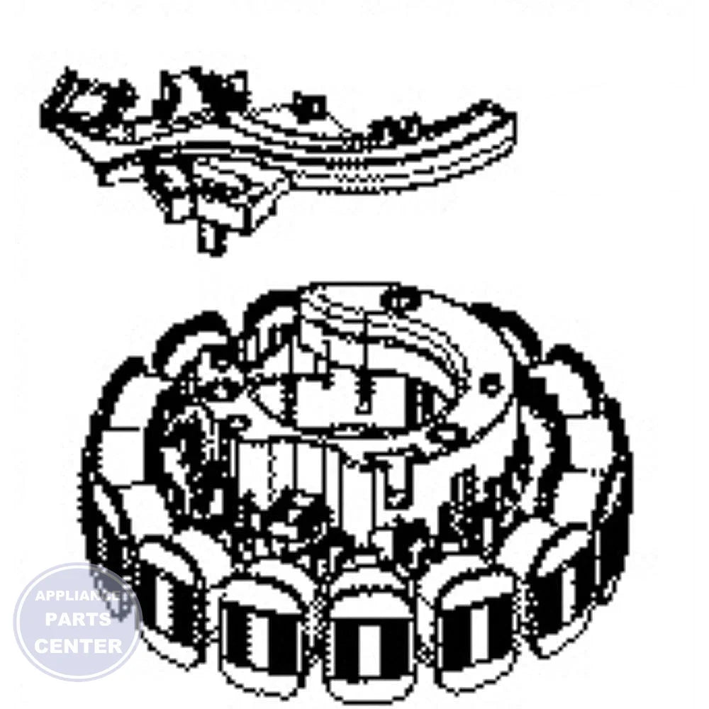 GE STATOR AND SPEED SENSOR WITH HARNESS WH03X30257 - Main view showing speed sensing feature for GE washing machine models
