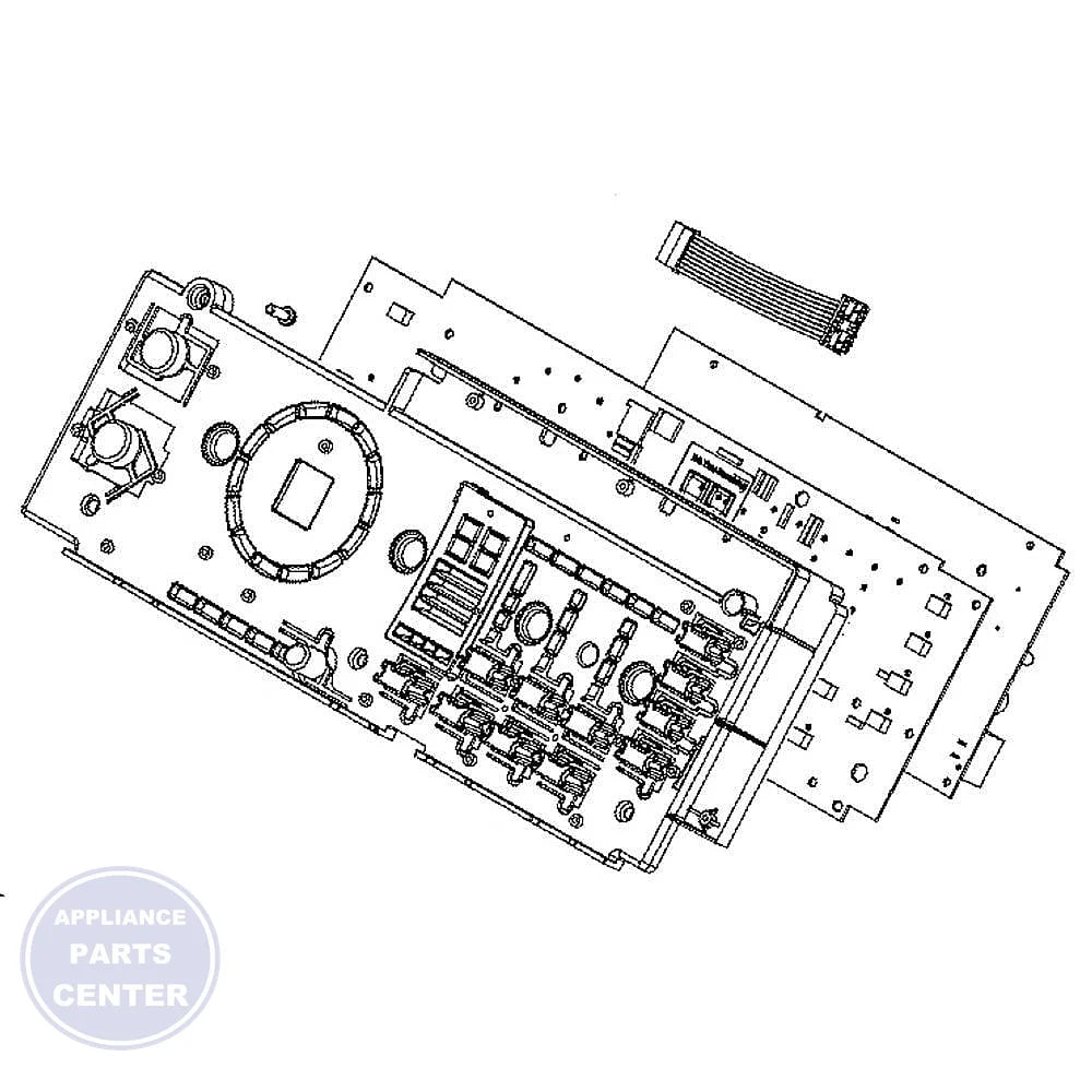 GE UI & CONTROL BOARD WITH WIFI R WH22X29348 - Main view showing seamless connectivity for GEN model