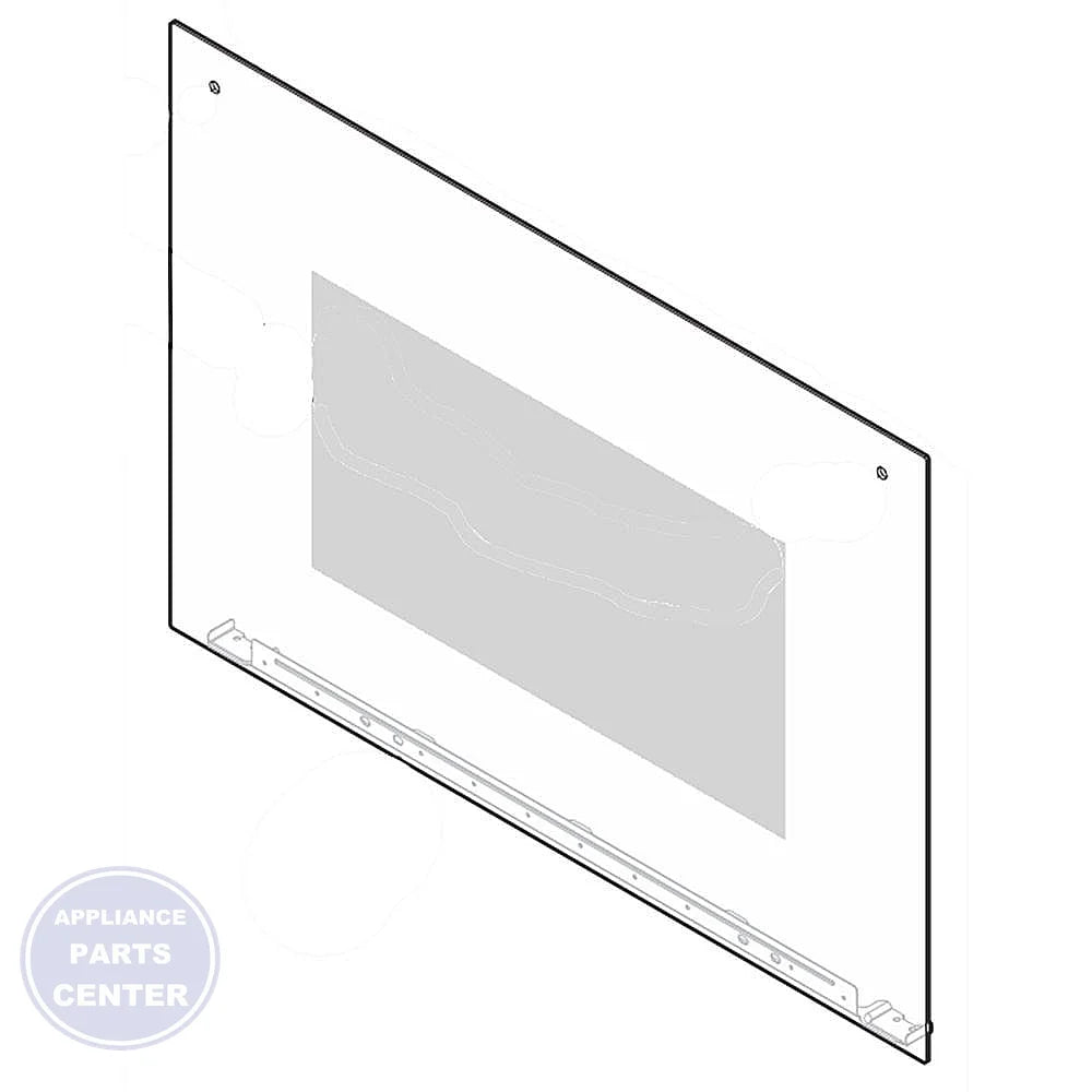 WCI GLASS ASSEMBLY 5304510849 - Main view showing heat resistance for WCI models