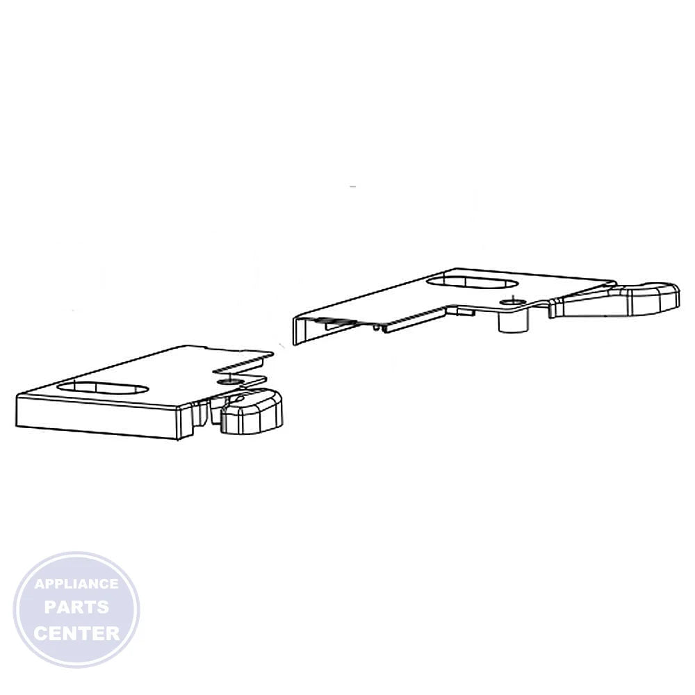 GEH HINGE ENDCAP ASM DGY WR17X27868 - Main view showing secure fit for GEH models