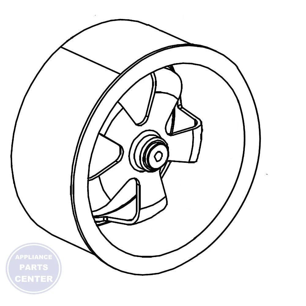 LG AIR CONDITIONER OUTSOURCING FAN ASSEMBLY COV33312902 - Main view showing improved airflow for LG LGE series