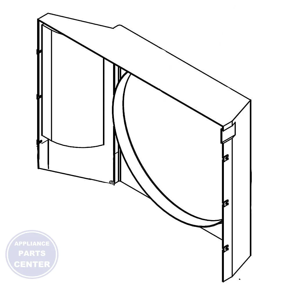 LG AIR CONDITIONER SHROUD 4998A10027H - Main view showing efficient airflow for LG Air Conditioner models