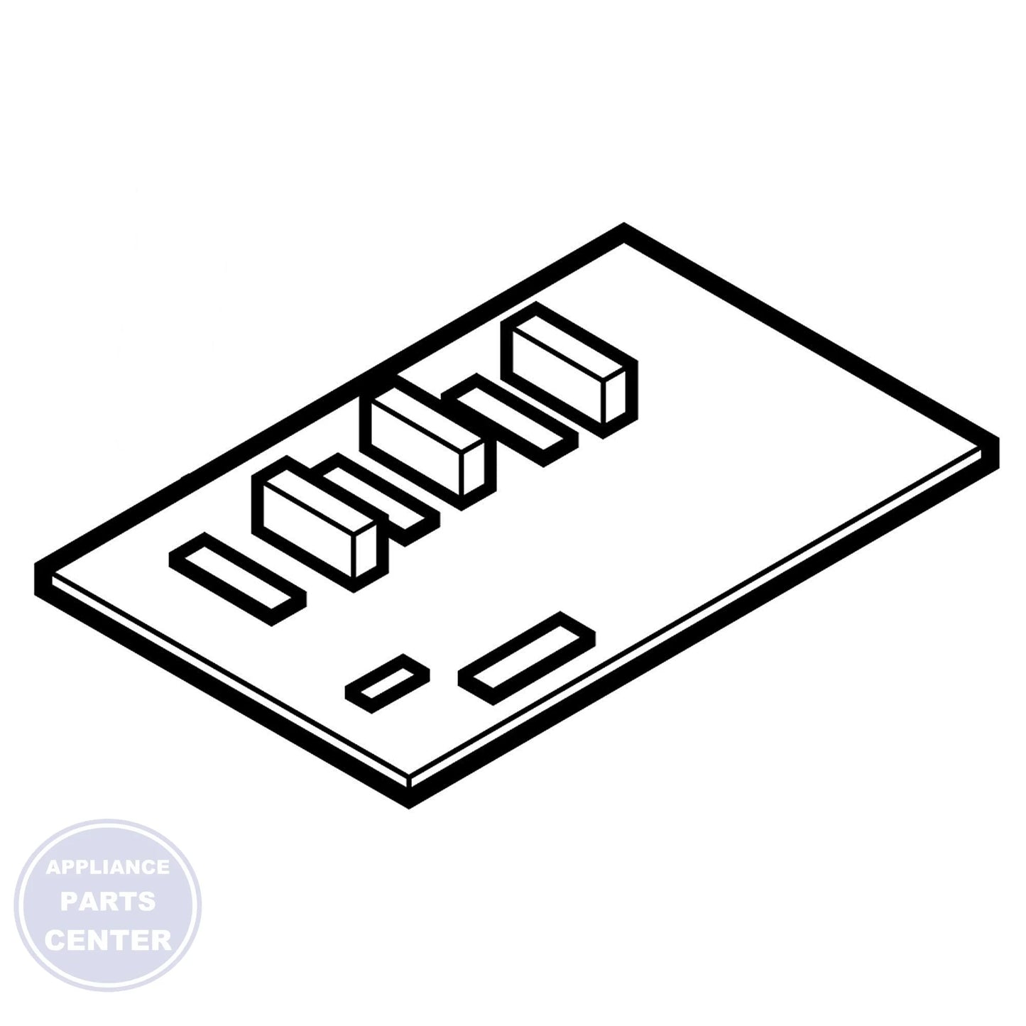 LG REFRIGERATOR MAIN PCB ASSEMBLY EBR83845069 - Main view showing circuit board for LGE Refrigerators