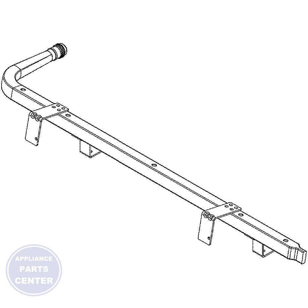 GEH MANIFOLD PIPE WB28X25074 - Main view showing gas flow optimization for GEH XYZ models