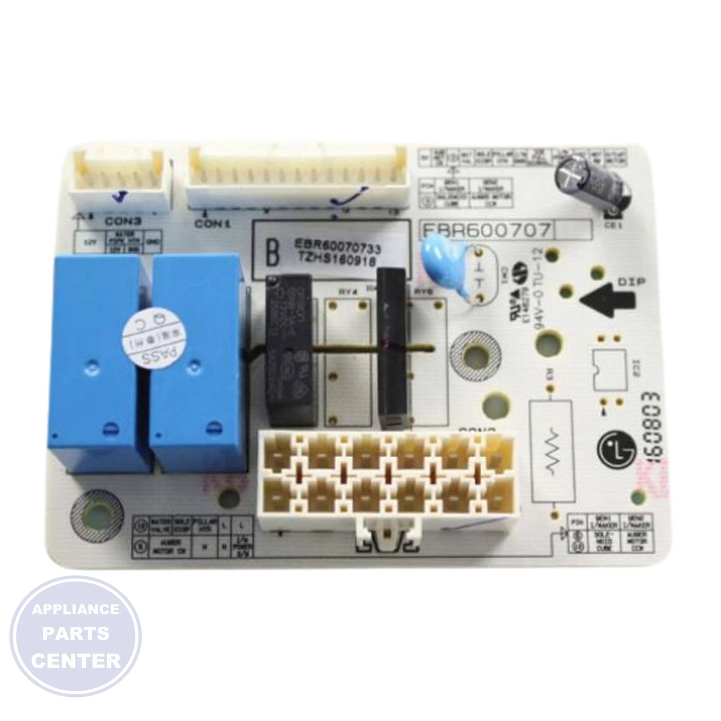 L-G PCB ASSEMBLY,SUB EBR60070733 - Main view showing electronic control board for L-G models
