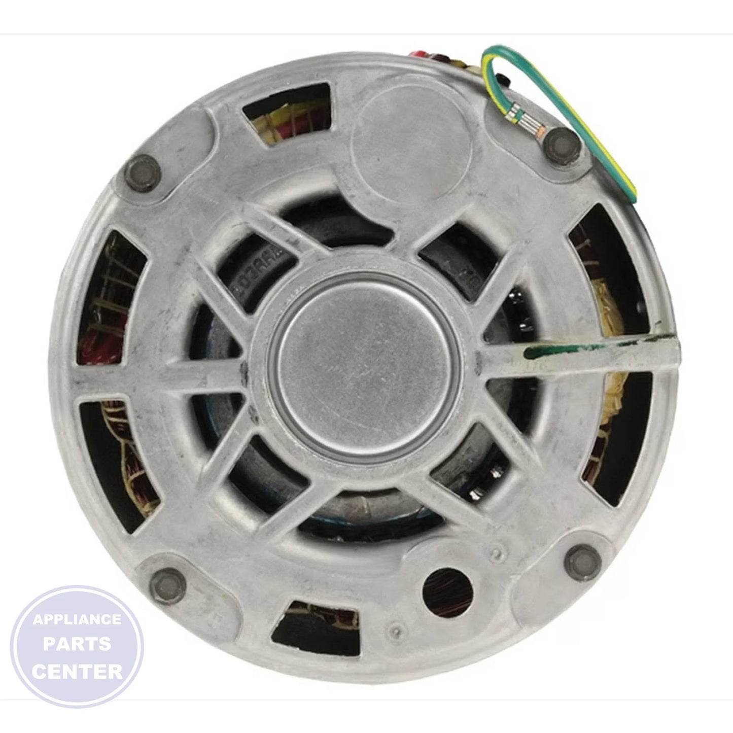 RHEEM BLOWER MOTOR 3/4HP 120V 1PH 1075RPM 4-SPEED - Side view with precise measurements
