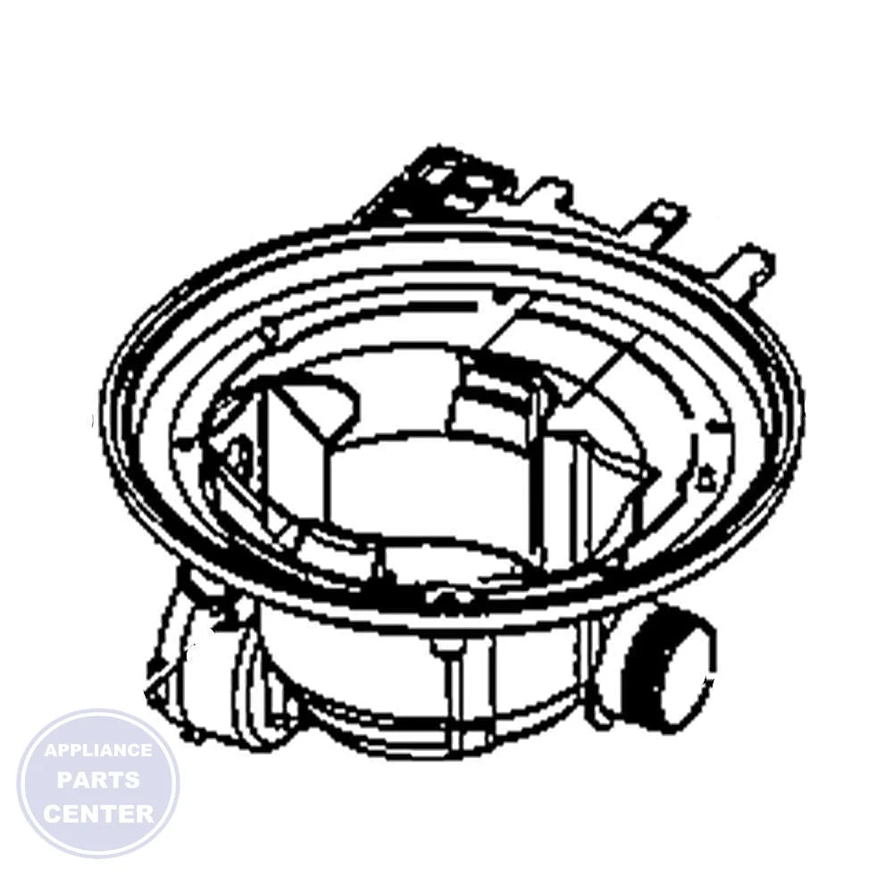 SAMSUNG SUMP DW9900M PP DD67-00125A - Main view showing efficient water circulation for Samsung XYZ Dishwashers