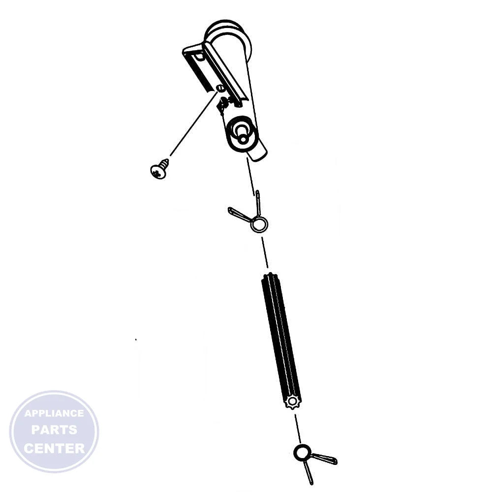 SAMSUNG WASHER PRESSURE HOSE ASSEMBLY DC97-14545M - Main view showing water flow for Samsung models