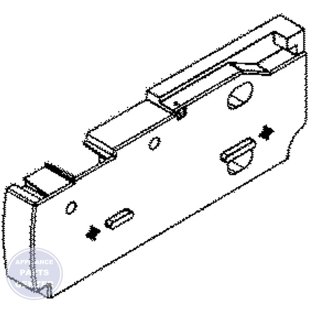 GEH SUPPORT SIDE LH WR72X10450 - Main view showing structural reinforcement for GEH models