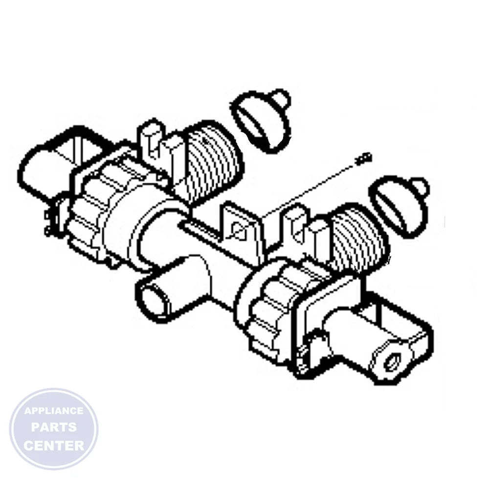 GEH VALVE ASSEMBLYINLET WH13X20604 - Main view showing water inlet for GE models