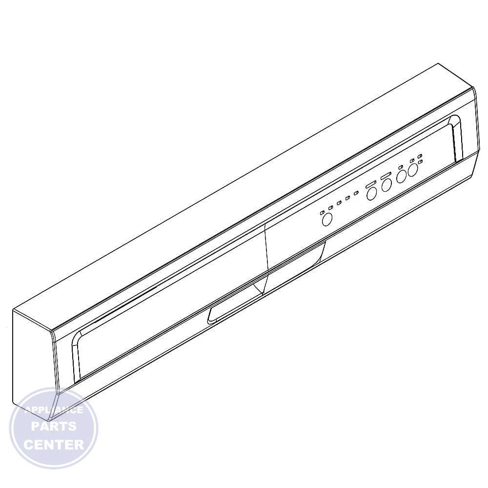 WHIRLPOOL DISHWASHER CONSOLE W11243318 - Main view showing control features for Whirlpool models